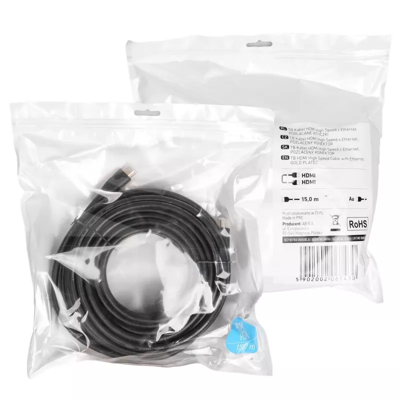 Kabel HDMI v2.0 10m. vergoldet