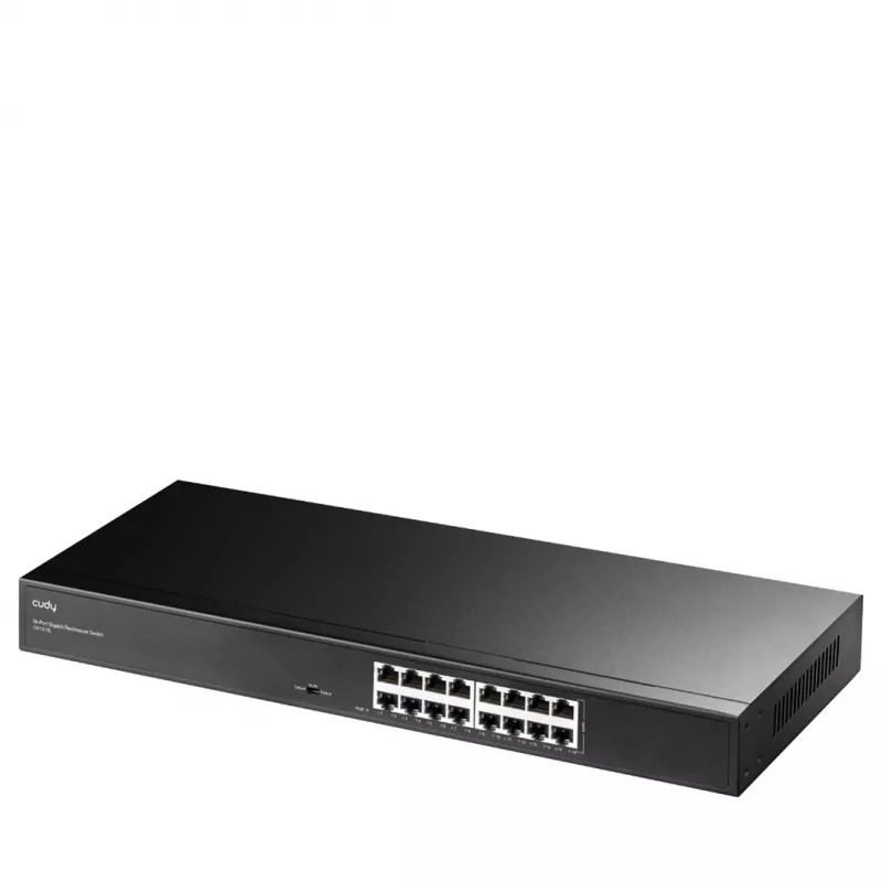 Netzwerk-Switch Cudy GS1016L — 16-Port Gigabit Ethernet (10/100/1000), 32 Gbit/s Switching, Rack-Montage