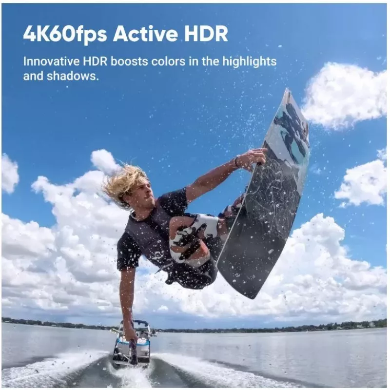 Action-Sportkamera Insta360 Ace Pro 2 — 50 MP, 8K Ultra HD (7680×3272), 1/1,3-Zoll-Sensor, bis zu 240 fps, integriertes Display, Wi‑Fi, MicroSD, 177,7 g, Schwarz