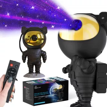 Nachtlicht, Extralink Home Star Projektor SCHWARZ, für Kinder, Astronaut