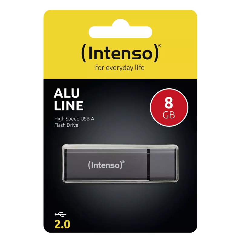 MEMORY DRIVE FLASH USB2 8GB/ANTHRAZIT 3521461 INTENSO