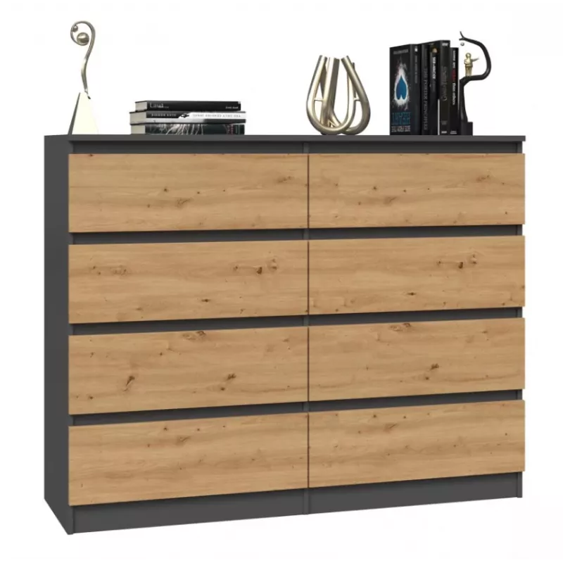 Topeshop M8 120 ANT/ART KPL Kommode