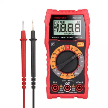 Multimeter Habotest HT108L – DC bis 600 V, AC bis 600 V, 10 A-Bereich
