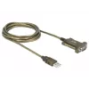 Serielles Kabel DeLOCK 64073 USB Typ-A DB-9 Transparent 2m