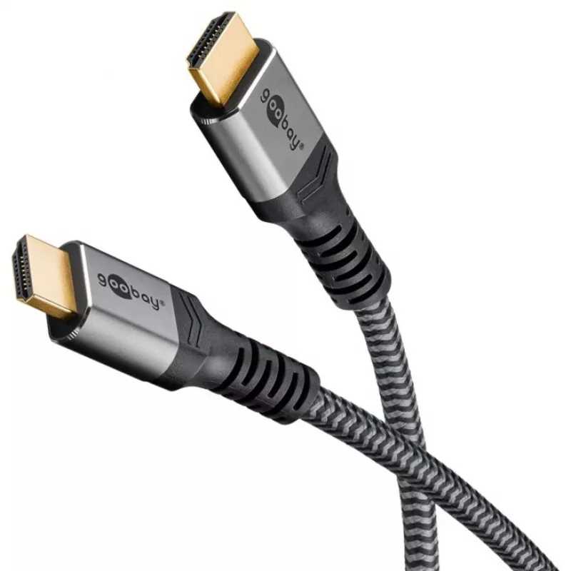 Goobay 65262 HDMI-Kabel 3 m HDMI Typ A (Standard) Grau (65262)