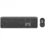 Logitech Signature schlank Combo MK950 - Tastatur-Maus-Set - 100% - Full-Size - Kabellos - Bluetooth 5.1 LE - QWERTY - Spanisch - Graphit (920-012486)