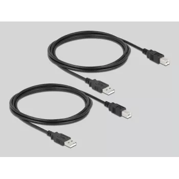 DeLOCK 11491 Data Switch USB Type-A auf USB Type-B 0,48 Gbit/s Schwarz