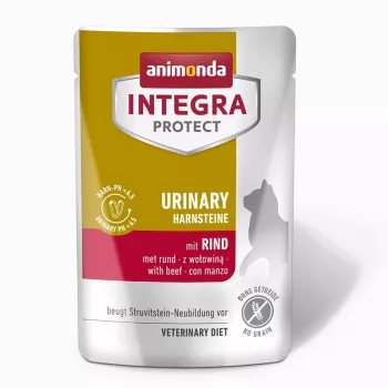 Nassfutter für Katzen animonda Integra Protect Urinary Struvite Rind 85 g, getreidefrei, glutenfrei