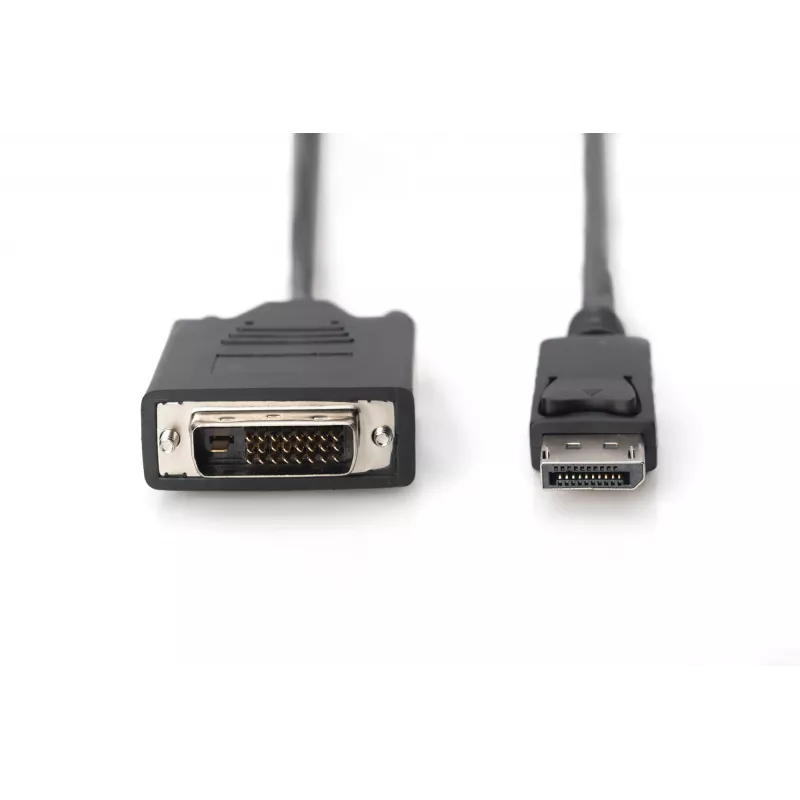 ASM AK-340301-030-S ASSMANN Kabel Displayport 1.1a mit Verriegelung Typ DP/DVI-D (24+1) M/M Schwarz 3m