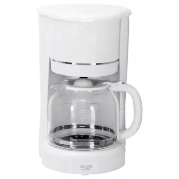 Adler AD 4383w Filterkaffeemaschine für gemahlenen Kaffee 1,5 L weiß