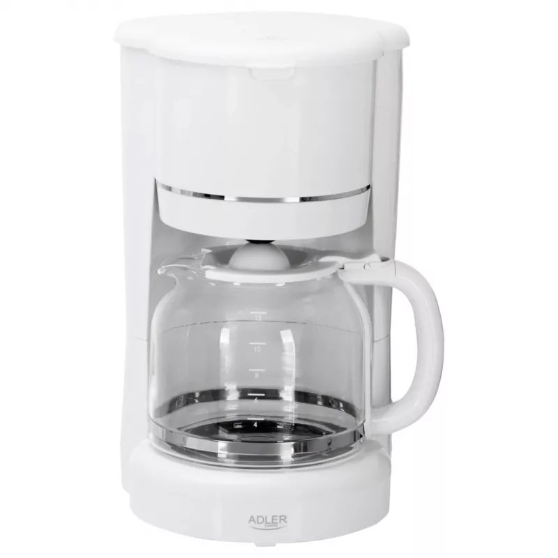 Adler AD 4383w Filterkaffeemaschine für gemahlenen Kaffee 1,5 L weiß
