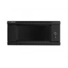 Wandmontierbarer Netzwerkschrank LANBERG WF01-6404-10B 4U 19 Zoll 600×450×285 mm IP20 schwarz, Tragfähigkeit 60 kg