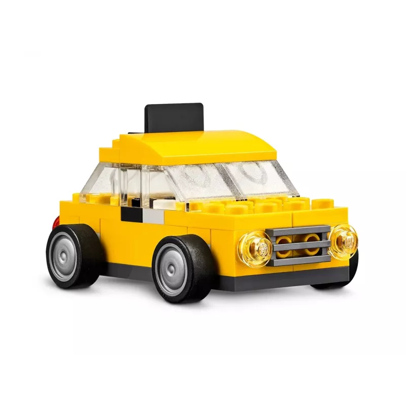 LEGO Classic Kreative Fahrzeuge Buntes Modellauto-Set mit Polizeiauto-Spielzeug & 11023 Klassische grüne Grundplatte Quadrat 32x32 Noppen Baugras