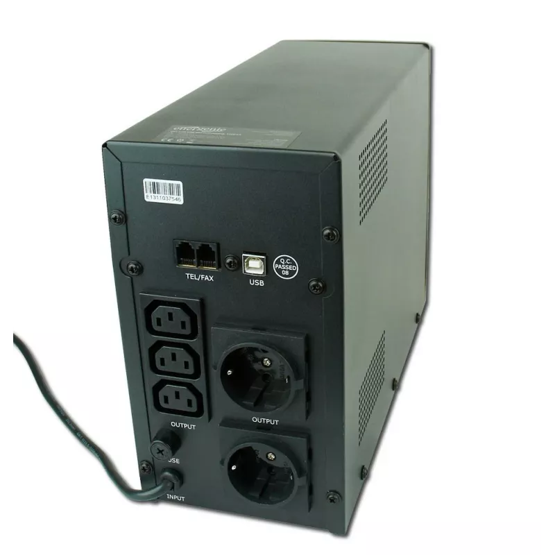 Gembird EG-UPS-033 USV (Unterbrechungsfreie Stromversorgung) Line-Interactive 1200 VA 720 W 3 AC-Ausgänge