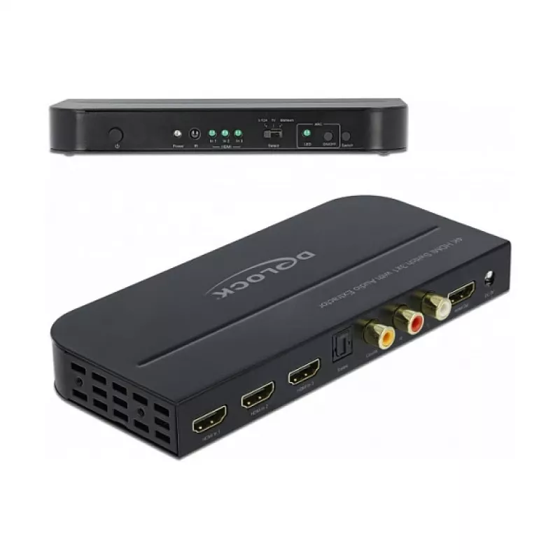 HDMI Switch DeLOCK 3 x HDMI in to 1 x HDMI out 4K 60 Hz