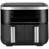 Heißluftfritteuse Severin FR 2453 Double 3,25 L 2850 W Schwarz Silber