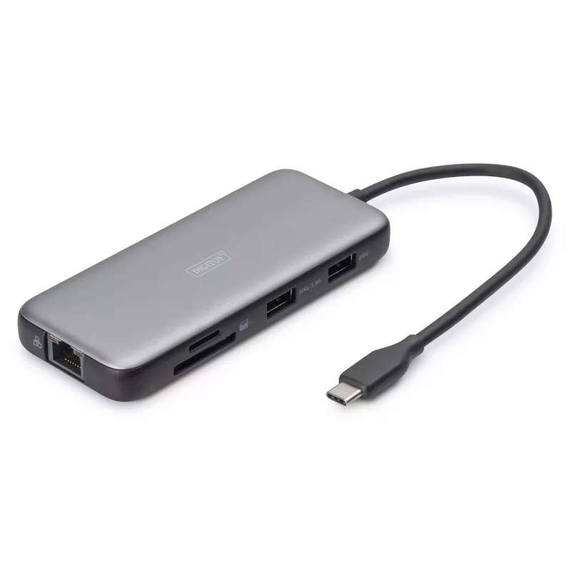 USB-C-Dockingstation Digitus DA-70915 8-fach 100W Power Delivery