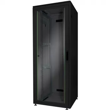 DIGITUS Netzwerkschrank Unique 32HE 1609x800x800mm schwarz (Speditionsversand)
