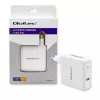Qoltec GaN Charger FAST 108W | 5-20V | 3-4.7A | USB C | Weiß