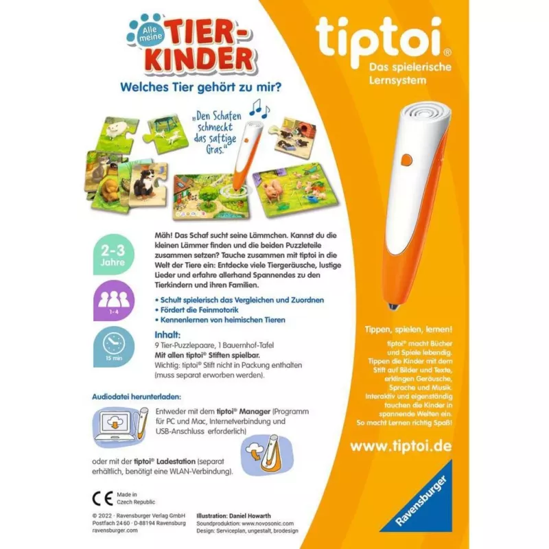 Brettspiel Ravensburger tiptoi Alle meine Tierkinder