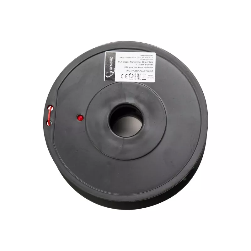 3D-Druckmaterial Gembird 3DP-PLA+1.75-02-R Rot 1 kg