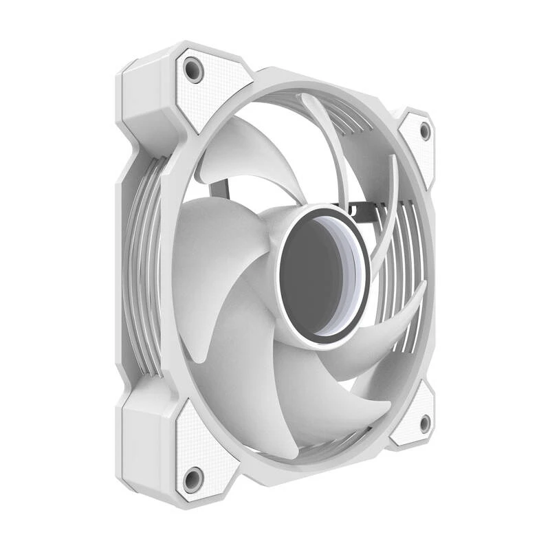 Darkflash DR08 Kühlungslüfter (Weiß) — Gehäuse-/CPU-Lüfter, Modell DR08 Weiß, einzelner 120-mm-Lüfter