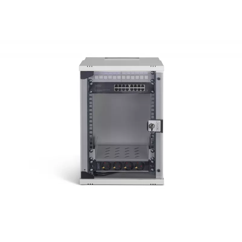 Wandmontage-Rack Digitus DN-49102-SET 9U 315 x 300 mm Grau