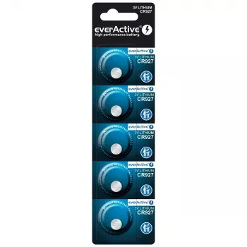 Lithium-Knopfzelle everActive CR927 3V, 30 mAh, Knopfzelle, Höhe 2,7 mm — 5er-Pack