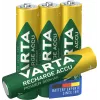 VARTA HR03 AAA Akku Power 800 mAh 56703 Wiederaufladbare Batterien 4 Stück Grün