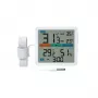 Thermometer‑Hygrometer MANTA MTO002W mit Außensensor (150 cm), innen 0–+50°C, außen -40–+70°C, Luftfeuchtigkeit 20–95% RH, Komfortindikator, Uhr