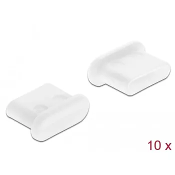 Staubschutzkappe für USB Typ-C-Buchse DeLOCK 64095 10 Stück weiß