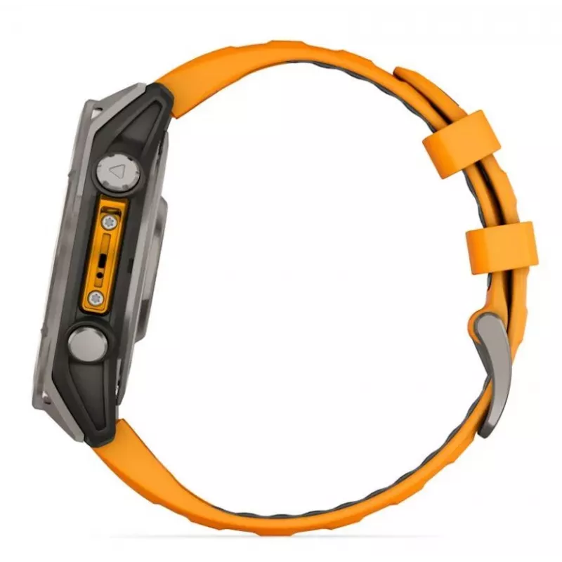 Garmin fenix 8 3,56 cm (1,4) AMOLED 47 mm Digital 454 x 454 Pixel Touchscreen Graphit Wi-Fi GPS (Satellit)