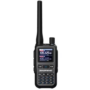 Baofeng UV-5R EU MINI USB-C Bluetooth VHF UHF Aviation Band Grau Walkie-Talkie