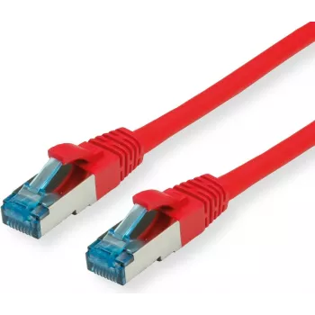 VALUE S/FTP PiMF Patchkabel Cat.6A Kl. EA Rot 0,15 m - FTP - PIMF (21.99.1980)