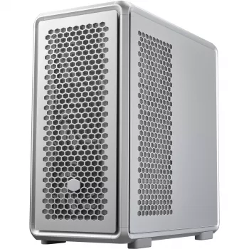 PC-Gehäuse Cooler Master MasterFrame 600 Midi Tower Silber — ATX/Micro-ATX/ITX, gehärtetes Glas, unterstützt 3x140 mm Frontlüfter