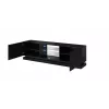 Cama TV-Schrank QIU 200 MDF schwarz glänzend/schwarz glänzend