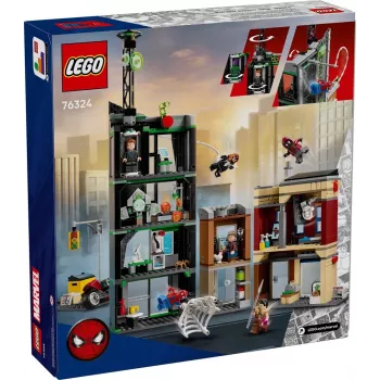 LEGO Marvel Set 76324 Spider-Man vs. Oscorp, 808 Teile, 8 Minifiguren, ab 10 Jahren