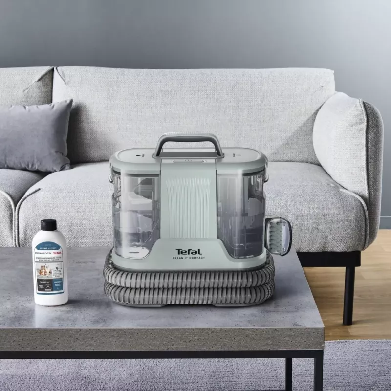 Tragbarer Fleckenreiniger Tefal Clean It Compact Pet IZ3020F0 — Handgerät für Polster- und Haustierfleckenreinigung