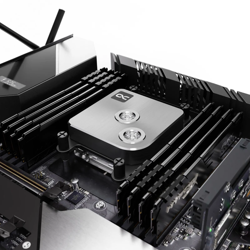 Water block Alphacool 13444 Silber 72mm x 72mm x 26,5mm