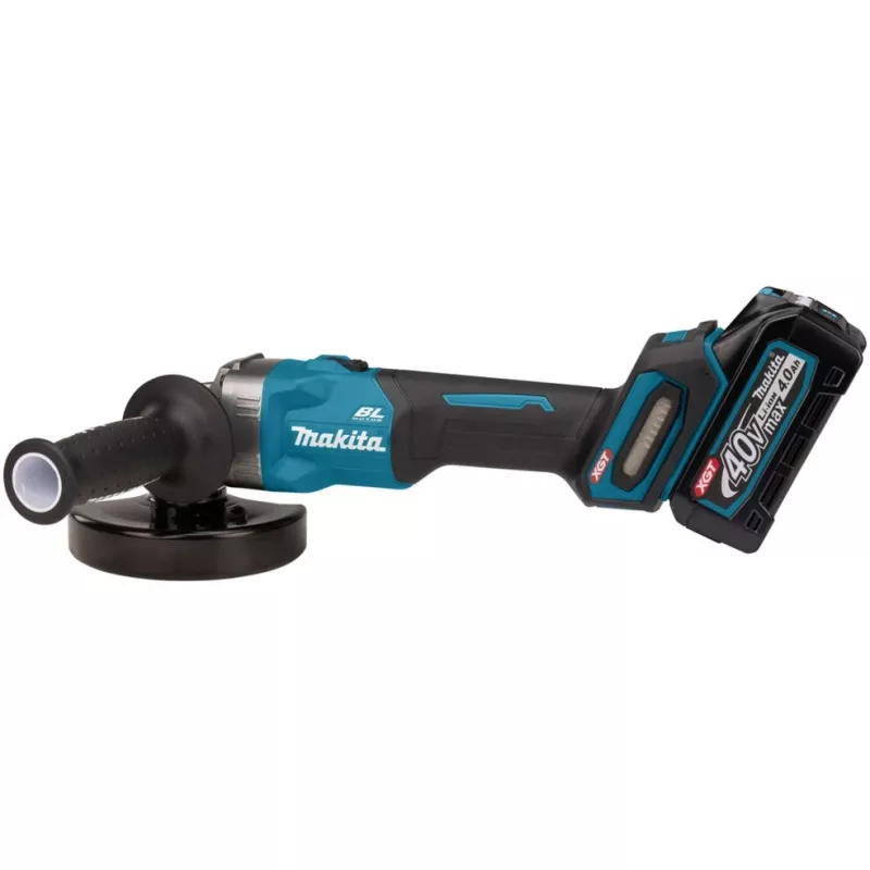 Akku-Winkelschleifer GA008GM201 XGT, 40Volt (Blau/schwarz, 2x Li-Ion XGT Akku 4,0Ah, MAKPAC Größe 4)