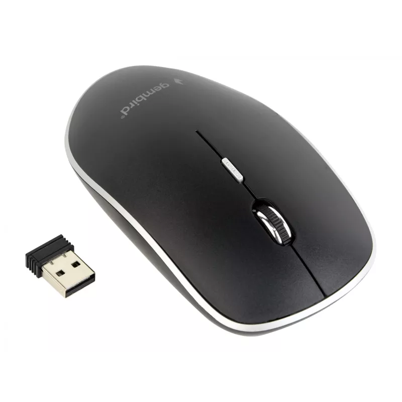 Maus USB OPTICAL WRL Schwarz/SILENT MUSW-4BS-01 GEMBIRD