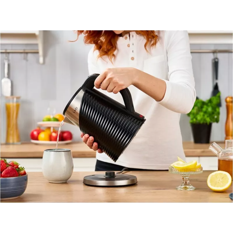 Elektrischer Wasserkocher LAFE 1,8 l 2200 W Elegant Schwarz