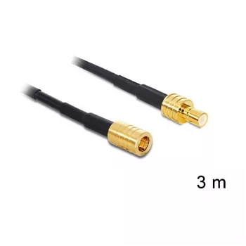 Koaxialkabel DeLOCK 88648 3m SMB Schwarz