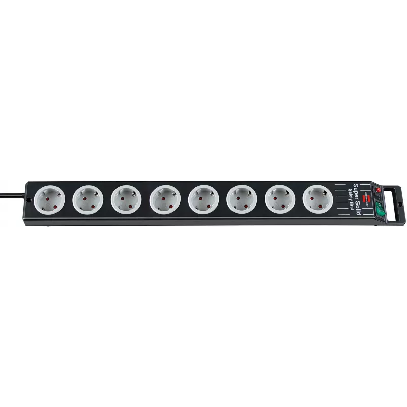 Power Extension Brennenstuhl 1153380118 2,5 m 8 AC-Steckdosen Schwarz Grau