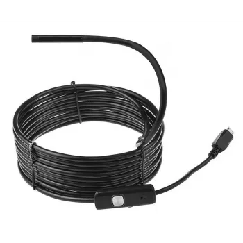 USB-Endoskop MEDIA-TECH ENDOSCOPE 66° CMOS, 640x480 30fps, IP67, 6 LEDs, Magnet & Haken