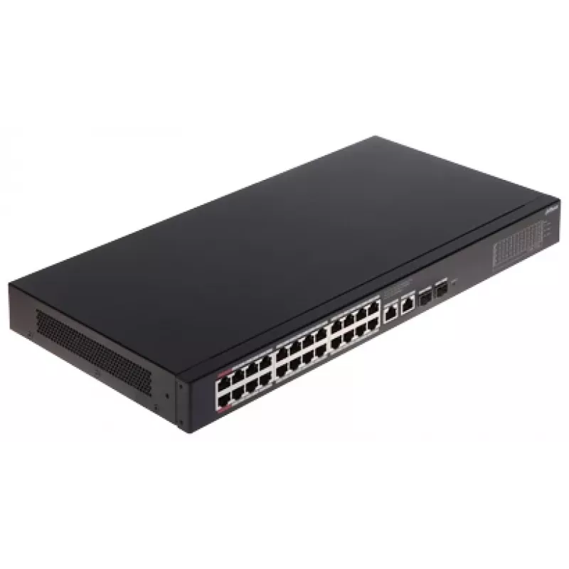 Dahua Technology CS4228-24GT-375 Managed L2 Gigabit Ethernet (10/100/1000) Power over Ethernet (PoE) Schwarz