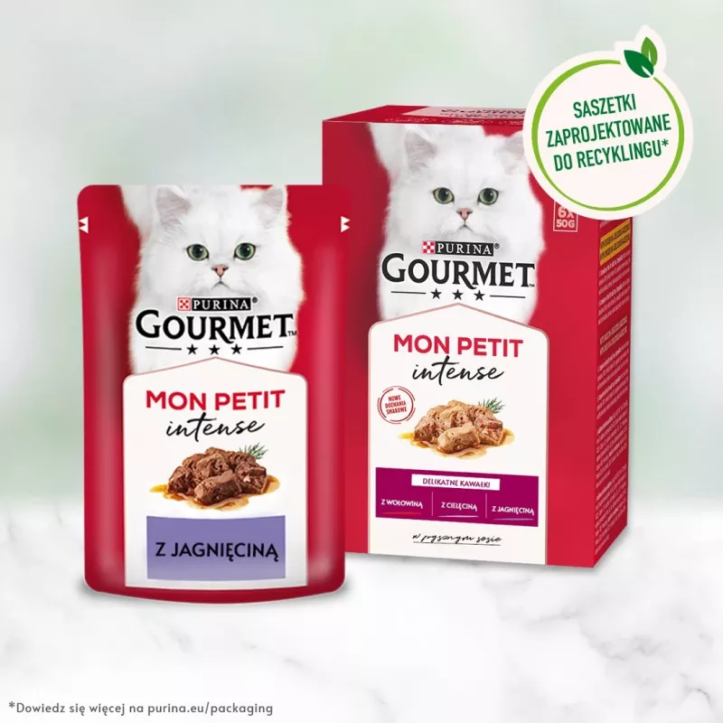 GOURMET Mon Petit Meat Mix - Nassfutter für Katzen - 6 x 50 g
