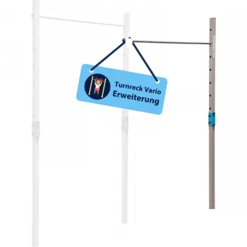 Gymnastikreck-Verlängerung Doppelreck HUDORA Vario, verstellbares Fitnessgerät, blau/beige