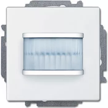 Bewegungsmelder Busch-Jaeger 6220-0-0109 — weiß, Erfassungsdistanz 6 m, IP20, Lichtempfindlichkeit 500 lx, 71×71×30 mm