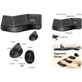 LogiLink ID0211 Tastatur mit Maus RF Wireless QWERTZ Schwarz (ID0211)